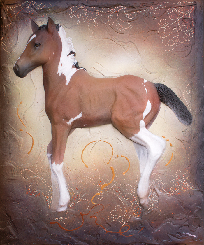 30" x 36" • High Relief, Carved Painting • Mixed Media